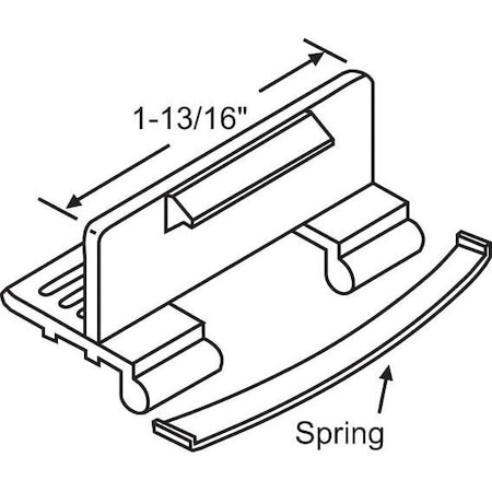 Strybuc Slider Spring Latch Black 50-729